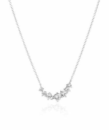 Sif Jakobs Necklace Belluno Piccolo - With White Zirconia
