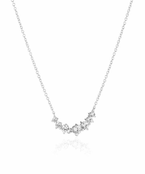 Sif Jakobs Necklace Belluno Piccolo - With White Zirconia