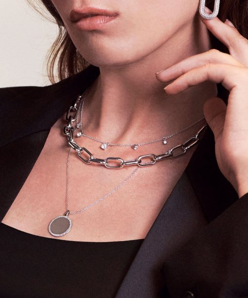 Alternative view of Sif Jakobs Necklace Belluno - With White Zirconia