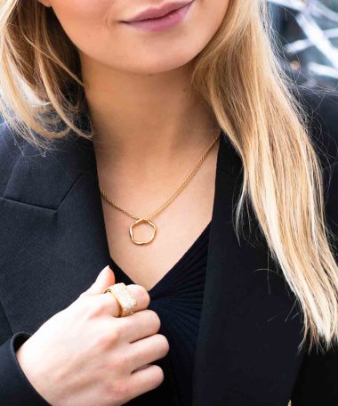 Alternative view of Sif Jakobs Pendant Cetara Pianura piccolo - 18k gold plated