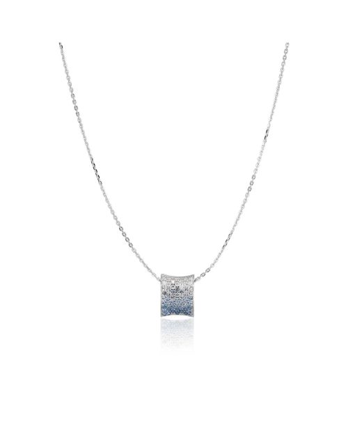 Sif Jakobs Pendant Feline Concavo - With Gradient Tones Of Blue And White Zirconia