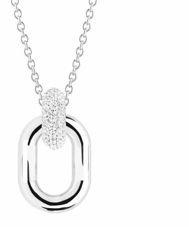 Alternative view of Sif Jakobs Pendant Capri Due with white zirconia (45-60 cm)