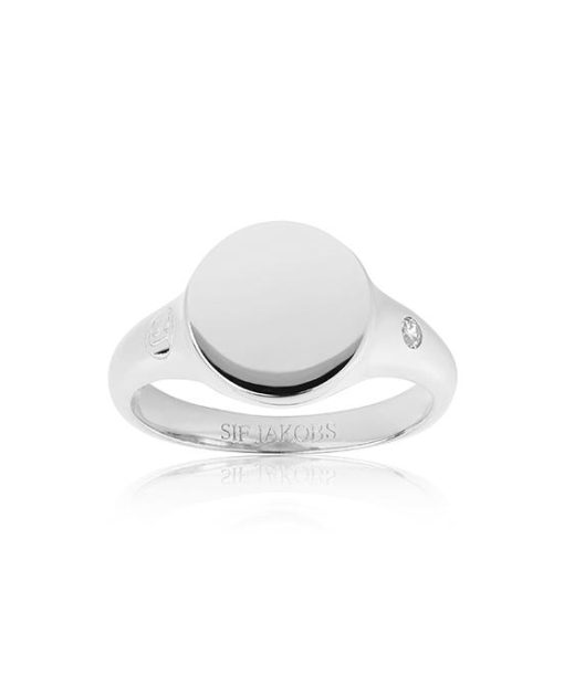 Sif Jakobs Ring Follina Pianura Piccolo with white zirconia