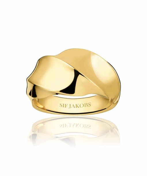 Sif Jakobs Ring Ferrara Ardito Pianura - 18k Gold Plated