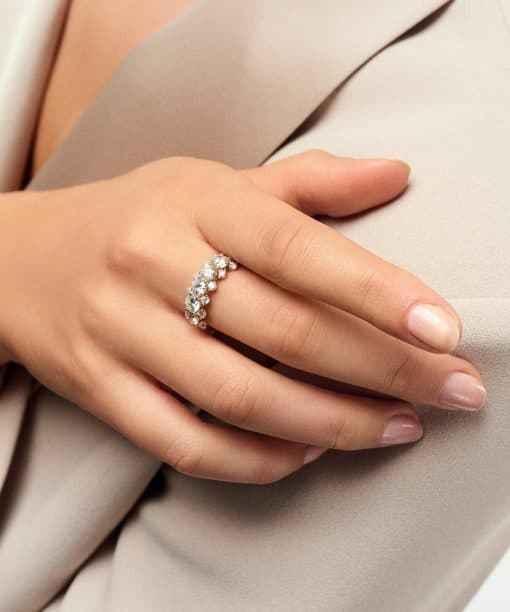 Alternative view of Sif Jakobs Ring Fior - with lab-grown diamonds