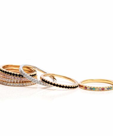 Alternative view of Sif Jakobs Ring Ellera with Black Zirconia