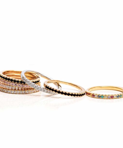 Alternative view of Sif Jakobs Ring Ellera with Black Zirconia