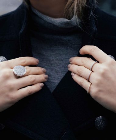 Alternative view of Sif Jakobs - Ring Ellera - 18K Rose Gold Plated With Zirconia