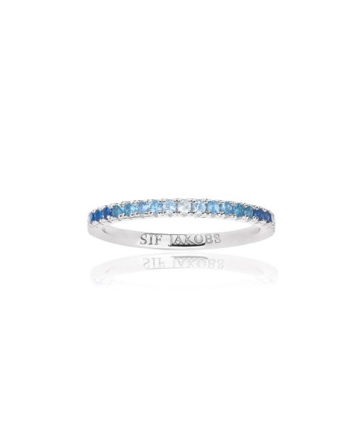 Sif Jakobs Ring Ellera - With Gradient Tones Of Blue And White Zirconia