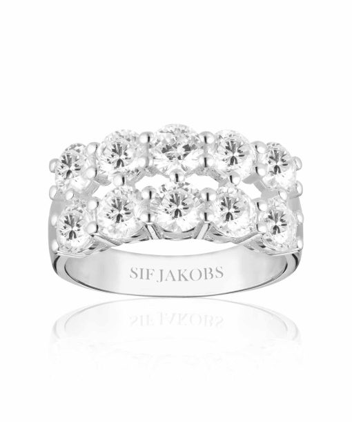 Sif Jakobs Ring Belluno Due - With White Zirconia
