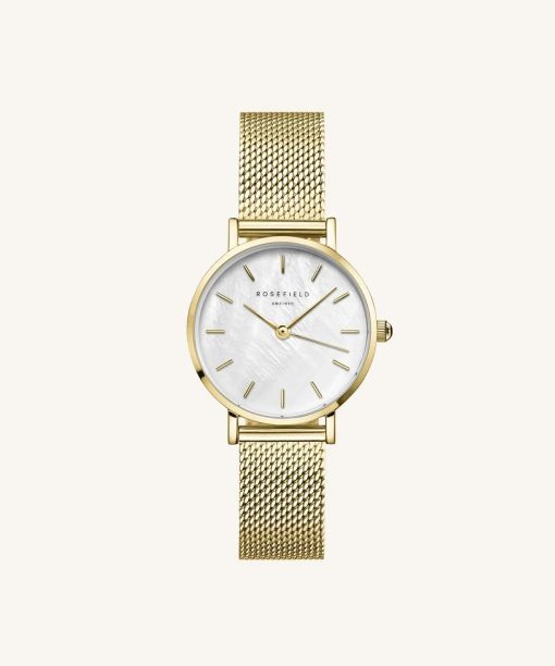 Rosefield Small Edit Mesh Gold 26mm