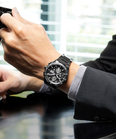 Alternative view of Seiko Astron GPS Solar Dual-Time Chronograph 5X83 - SSH155J1
