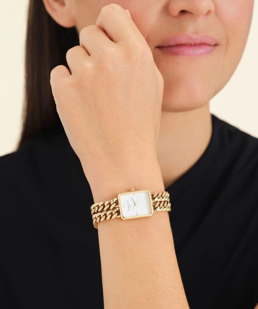 Alternative view of Rosefield Studio Double Chain Gold 19.5x24mm