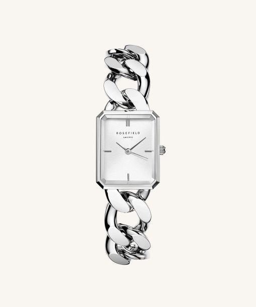 Rosefield Octagon XS Studio Silver 19.5x24mm