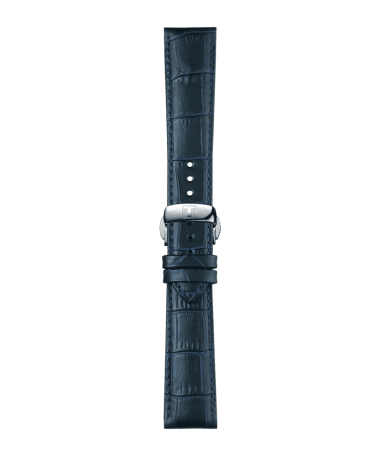 Alternative view of Tissot Official Blue Leather Strap 21MM