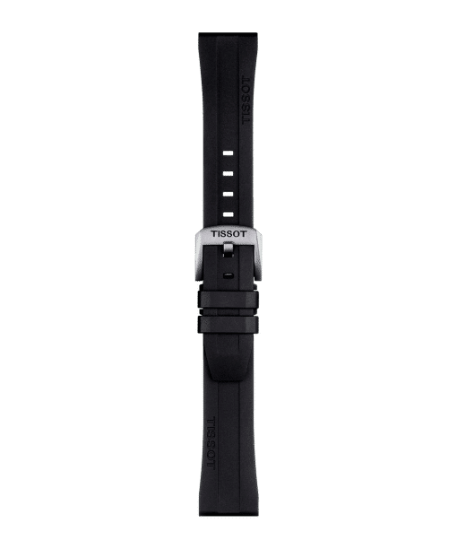 Alternative view of Tissot Official Black Rubber Strap 20MM