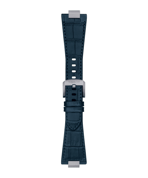 Alternative view of Tissot Official Dark Blue PRX Leather Strap