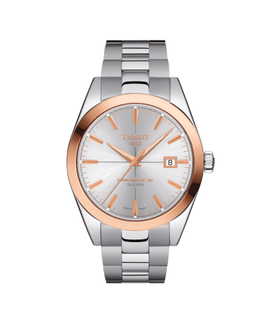 Tissot Gentleman Powermatic 80 Silicium 18K Gold Bezel - T927.407.41.031.00