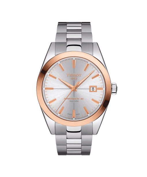 Tissot Gentleman Powermatic 80 Silicium 18K Gold Bezel - T927.407.41.031.00