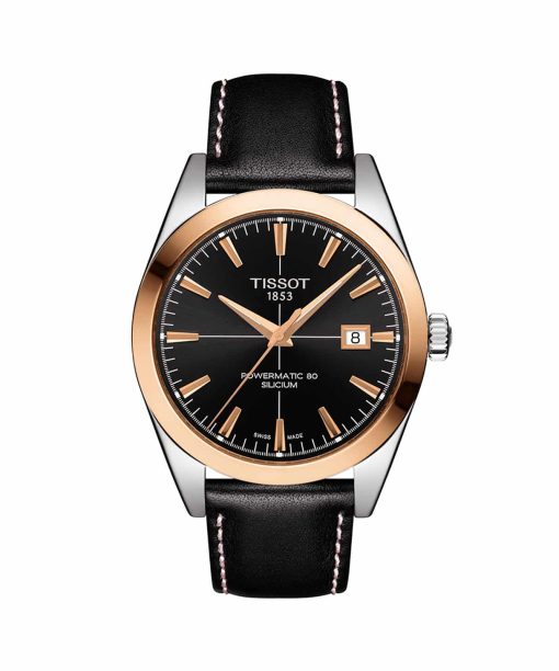 Tissot Gentleman Powermatic 80 Silicium 18K Gold Bezel - T927.407.46.291.01