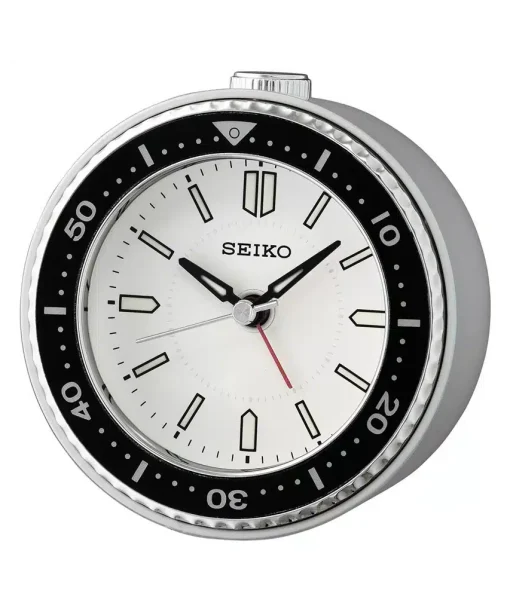 SEIKO ALARM CLOCK 10X9X5CM SWEEP BEEP/LED LUMI' - QHE184J